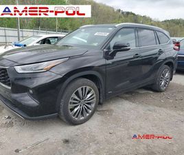 TOYOTA HIGHLANDER TOYOTA HIGHLANDER 2022 R., 2,5L PLATINUM 2.5 HYBRYDA 243KM