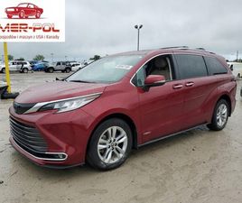 TOYOTA SIENNA LIMITED 2021 2.5L 2.5 HYBRYDA 245KM