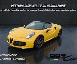 ALFA ROMEO 4C SPIDER 4C SPIDER 1750 TBI 240CV TCT*CARBONIO*COME NUOVA*