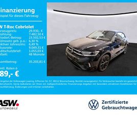 VOLKSWAGEN T-ROC CABRIOLET T-ROC CABRIOLET R-LINE 1.5 TSI DSG LEDER STANDHZ