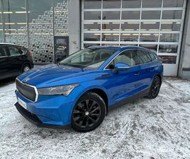 SKODA ENYAQ 80X 4X4 IV / ADAPT. VAKIONOPEUDENSÄÄDIN / VETOKOUKKU / MATRIX BEAM / LÄMPÖPUMPPU / AVAIMETON KULKU