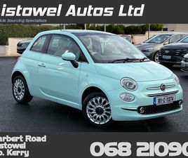 FIAT 500 1.2 8V 69BHP LOUNGE 3DR *SUNROOF, BLUETOOTH CONNECTIVITY, CRUISE CONTROL, REVERSE SENSORS, PART LEATHER TRIM, 2 KEYS, MULTIFUNCTION STEERING WHEEL, FRONT & SIDE