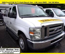 FORD E150 2009 FORD E150 XLT 9 SPLIT BENCH VAN -4.6L 144,169 MILES - DAYCARE MPV
