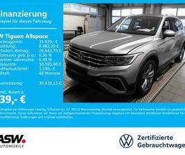 VOLKSWAGEN TIGUAN ALLSPACE TIGUAN ALLSPACE LIFE 4M 2.0TDI DSG STDHZ HUD AHK