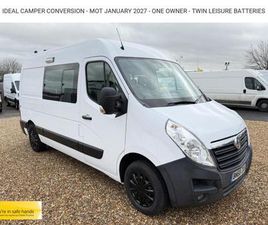 2018 VAUXHALL MOVANO 2.3 CDTI 3500 PANEL VAN 5DR DIESEL MANUAL FWD L2 H2 EURO 6 (130 PS) PANEL VA...