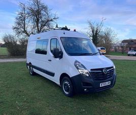 VAUXHALL MOVANO 2.3 135PS - L2 - H2 - CREW - WELFARE - MESS - CAMPER VAN - FSH