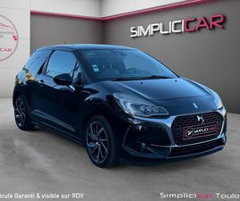 CITROEN DS3 DS DS 3 1.6THP 165CV SS BVM6 SPORT CHIC - SUIVI ENTRETIEN - SIÈGES CHAUFFANTS - CAMÉRA DE RECUL - GARANTIE