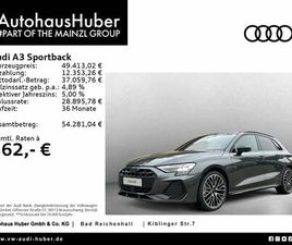 AUDI A3 SPORTBACK AUDI A3 SPORTBACK S LINE TFSI QUATTRO S TRONIC AHK