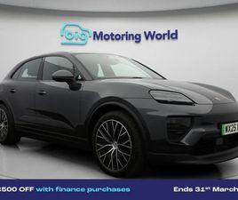 PORSCHE MACAN 100KWH 4 SUV 5DR ELECTRIC AUTO 4WD (408 PS) PERFORMANCE BATTERY PLUS (PORS SUV 2025, 5418 MILES, £73000 - 33109642 - EXCHANGEANDMART.CO.UK
