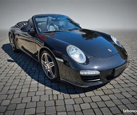 PORSCHE 911 CABRIOLET 997 CARRERA S PORSCHE 911 CARRERA S (997.2) CABRIOLET - AM2009 - NOIR BASALTE / CUIR NOIR - PDK, PSE, PACK CHRONO, JA20' TURBO, PARK ASSISTANT AR, RÉGULATEUR, ETC - FULL SUIV