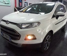 FORD ECOSPORT 1.0 ECOBOOST 125 TITANIUM 5/16 40MKM 1°M/FRANCE ROUE SECOUR/TEL/JA17/RADAR AR/REGUL /CUIR-TISSUS FACTURES+CARNET