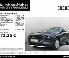 AUDI Q3 SPORTBACK AUDI Q3 SPORTBACK TDI S TRONIC TECHPLUS MMIPLUS AHK