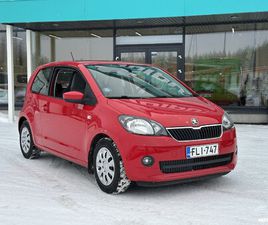 SKODA CITIGO 1,0 75 AMBITION 3-OV. ** JUURI TULLUT / SUOMI-AUTO / ILMASTOINTI / 2 RENKAAT JA VANTEET **