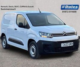 2023 CITROEN BERLINGO CITROEN BERLINGO 1000 EN-PRISE ED PANEL VAN DIESEL MANUAL