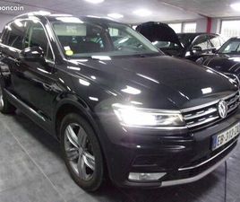 VW TIGUAN II 2.0 TDI 190 4MOTION DSG CARAT EDITION 5/16 167MKM FRANCE/COM 1°M GPS/CUIR/S.ELECTR CHAUF/VIRTUAL COCKPIT/JA19/ATTELAGE/CAMERA 360+RADARS/T.OUVRANT 