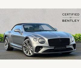 BENTLEY CONTINENTAL GTC SPEED 6.0 W12 GTC SPEED AUTO 4WD EURO 6 2DR
