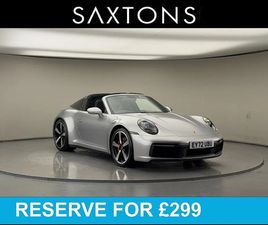 PORSCHE 911 3.0T 992 4S TARGA 2DR PETROL PDK 4WD EURO 6 (S/S) (450 PS) £11K OF SPEC, SPORTS EXHAUST CONVERTIBLE 2022, 6581 MILES, £103000 - 33127893 - EXCHANGEA