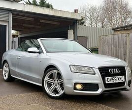 AUDI A5 CABRIOLET 2010 AUDI A5 3.0TD QUATTRO S LINE LINE CONVERTIBLE 2D TRONIC