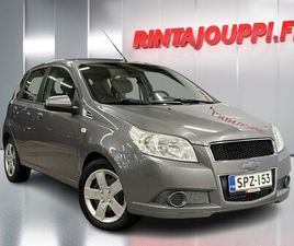 CHEVROLET AVEO 5 CHEVROLET AVEO 5-OV LS 1,2 62KW MT5 - 14 PÄIVÄN PALAUTUSOIKEUS - *SUOMI-AUTO, 12/2025 KATSASTUS, 1/2026 HUOLLETTU, LOHKOLÄMMITIN, 2X RENKAAT, ILMASTOINTI*