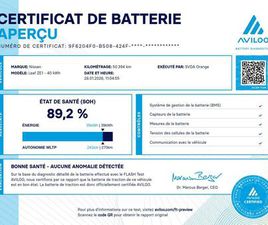 NISSAN LEAF ELECTRIQUE 40KWH TEKNA