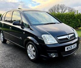 2006 VAUXHALL MERIVA 1.6I 16V DESIGN 5DR MPV BLACK TWIN SUNROOF ULEZ COMPLIANT