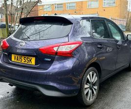 NISSAN PULSAR 2015 NISSAN PULSAR 1.5 DCI N-TEC 5DR HATCHBACK DIESEL MANUAL