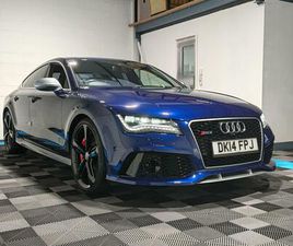 AUDI A7 SPORTBACK RS7 4.0 TFSI V8 SPORTBACK 5DR PETROL TIPTRONIC QUATTRO EURO 5 (START/STOP) (560 PS)