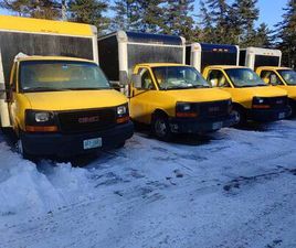 (4) GMC SAVANA BOX TRUCKS, 10,000 GVW