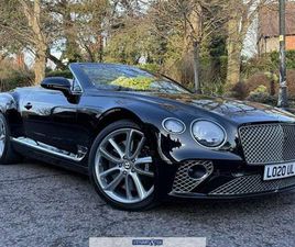 BENTLEY CONTINENTAL GTC 2020 BENTLEY CONTINENTAL 4.0 V8 GTC CONVERTIBLE 2DR PETROL AUTO 4WD EURO 6 (START/STOP) (550 PS) CONVERT...