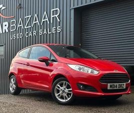 FORD FIESTA 2014 FORD FIESTA 1.25 82 ZETEC 3DR HATCHBACK PETROL MANUAL