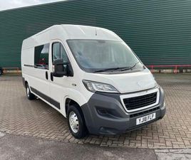 2018 PEUGEOT BOXER 2.0 BLUEHDI 335 BUILT FOR BUSINESS PROFESSIONAL CREW VAN 5DR DIESEL MANUAL PA...