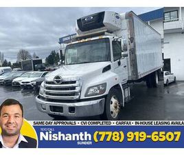2019 HINO 338 26’ REEFER + TUCKAWAY LIFTGATE + HYDRAULIC BRAKE