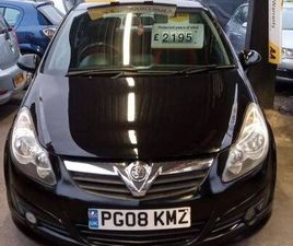 2008 VAUXHALL CORSA 1.7 CDTI SRI HATCHBACK 3DR DIESEL MANUAL (130 G/KM, 123 BHP) HATCHBACK DIESEL...
