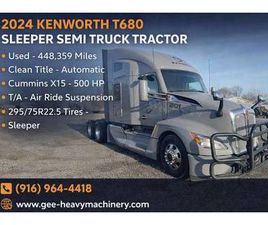 ? 2024 KENWORTH T680 – TANDEM AXLE SLEEPER SEMI TRUCK TRACTOR