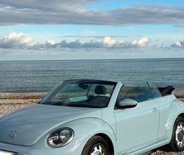 VOLKSWAGEN COCCINELLE CABRIOLET 1.2L TSI 105CH BLEU VINTAGE AUTOMATIQUE DSG7 110 000 KM CERTIFIÉS