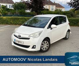 TOYOTA VERSO S PHASE 2 MOTEUR 1,3 L ESS 100 CH FINITION DYNAMIC GPS 16/9 TELEPHONE BLUETOOTH CAMERA AR CLIMATISATION AUTO SIEGE MODULABLE KIT EMBRAYAGE NEUF JAN