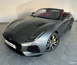 JAGUAR F-TYPE CABRIOLET P575 JAGUAR F-TYPE 5.0 V8 575 SVR AWD CABRIOLET - FREINS CARBONE/CÉRAMIQUE - PACK CARBONE INTÉRIEUR ET EXTÉRIEUR - AUDIO MERIDIAN 770W - ECHAP. TITANE - HISTORIQUE C