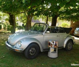 VOLKSWAGEN COCCINELLE CABRIOLET COCCINELLE DECAPOTABLE ANNEE 1978