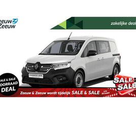 RENAULT KANGOO E-TECH ADVANCE L2 44 KWH DUBBELE CABINE | NU LEVERBAAR MET 12% ZEEUW & ZEEUW AKTIE KORTING ! |