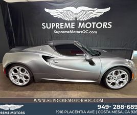 USED 2018 ALFA ROMEO 4C SPIDER W/ CONVENIENCE GROUP - SPIDER COSTA MESA CA 92627