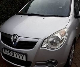 VAUXHALL, AGILA, 2008, £35 TAX: 12 MTHS MOT