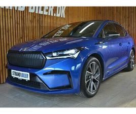 SKODA ENYAQ COUPE 2022 ŠKODA ENYAQ IV 80 SPORTLINE COUPE BAGHJULSTRÆK AUT 5D 59.000 KM KR 279.800
