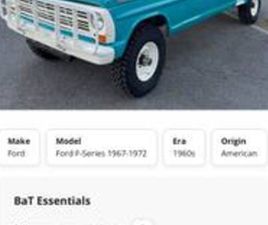 1969 FORD F-250 CREWCAB HIGHBOY FLARESIDE 4X4 RARE!!
