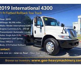 2019 INTERNATIONAL 4300 – 21 FT FLATBED ROLLBACK TOW TRUCK