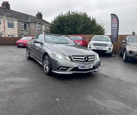 MERCEDES-BENZ E-CLASS 3.0 E350 CDI V6 BLUEEFFICIENCY SPORT CABRIOLET 2DR DIESEL G-TRONIC EURO 5 (