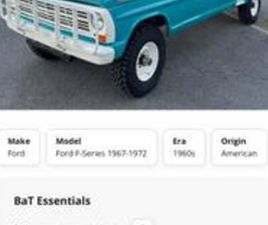 1969 FORD F-250 CREWCAB HIGHBOY FLARESIDE 4X4 RARE!!