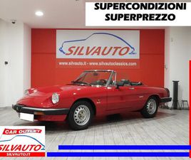 1989 ALFA ROMEO SPIDER - 1.6 DUETTO U201DAERODINAMICAU201D (1989) SUPERPREZZO