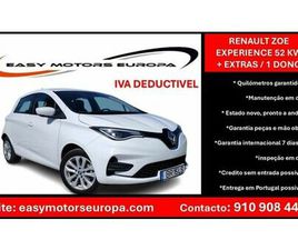RENAULT ZOE (C/BATERIA) 52KWH EXPERIENCE + ASSENTOS AQUECIDO + EXTRAS