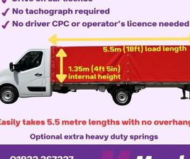 NISSAN NV400 2.3 3.5T L3 LWB 5.5M (18FT) DROPSIDE WITH COVER, AIR CON, EU 6 150BHP