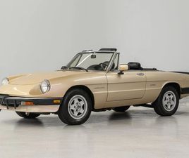 ALFA ROMEO SPIDER DUETTO 1986 ALFA ROMEO SPIDER